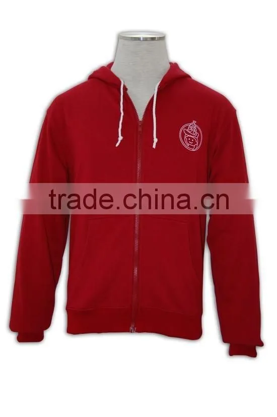 High Quality Promotional men's hoodies CVC/TC Fleece plain hoodie