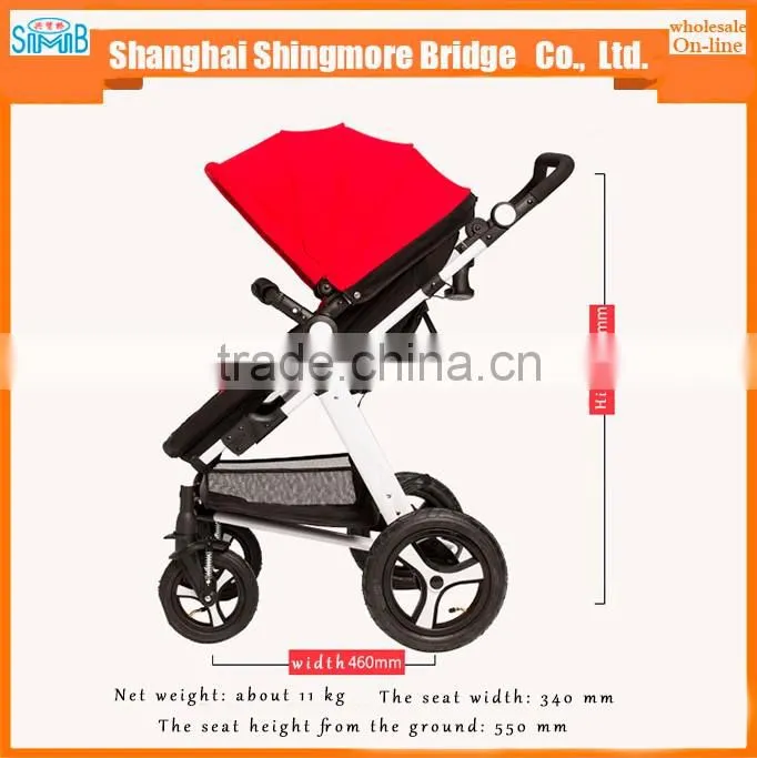 China baby stroller manufacturer best price wholesale luxury Aluminum Alloy frame baby stroller 3 in 1