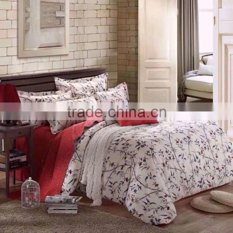 China cheap 100%cotton printed bedding set