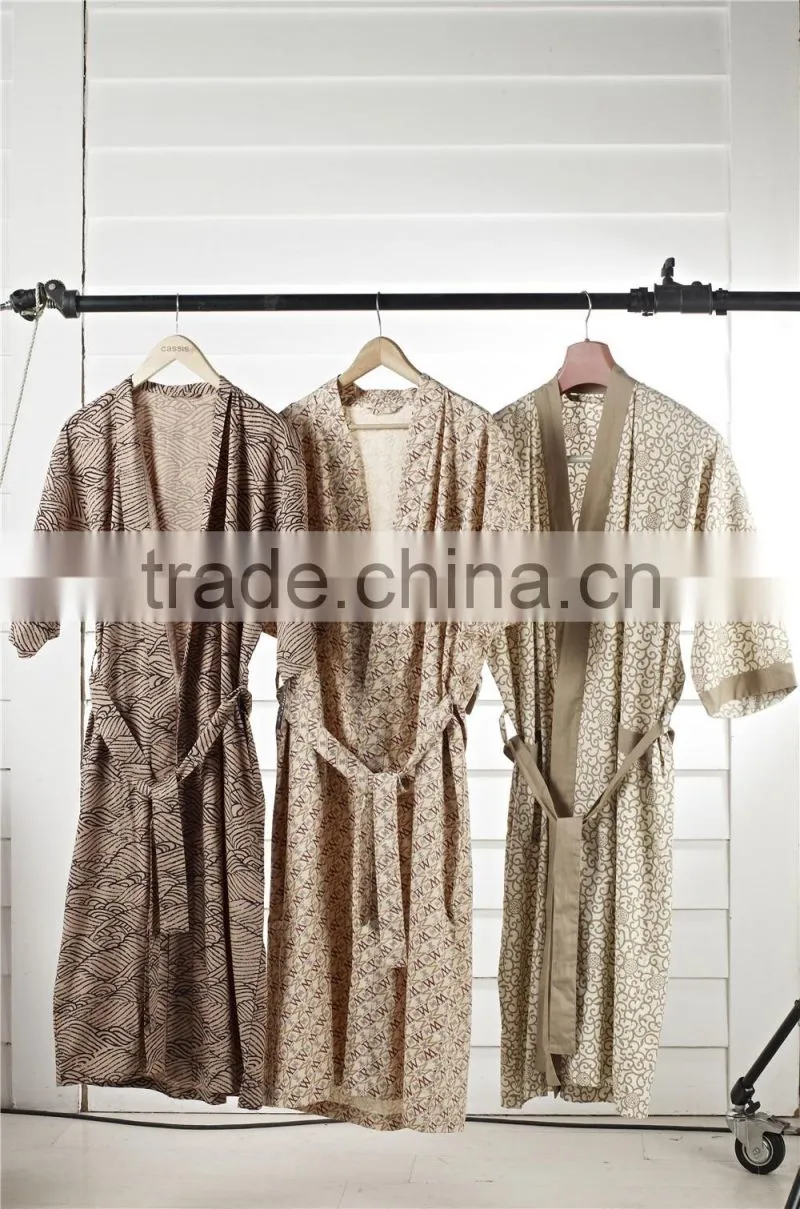 Wholesale 100 Cotton Cheap Spa Sauna Hotel Kimono Robe