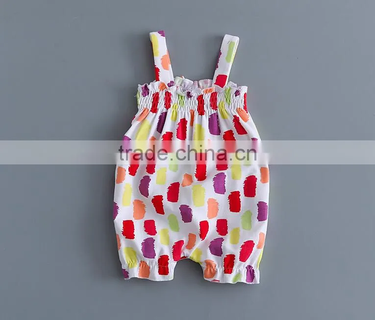 Summer Girls Baby Floral Romper Clothes Newborn Baby Printed Jumpsuit