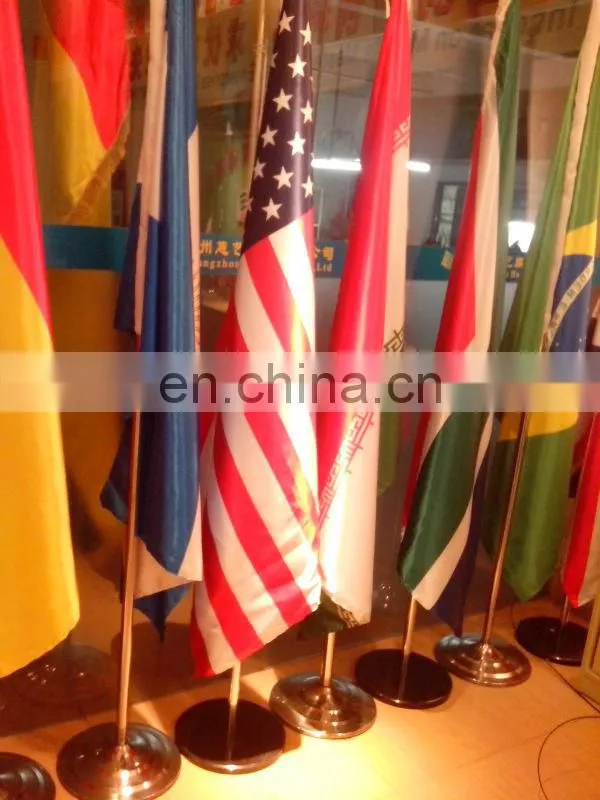 Indoor Office cheap flag pole with base