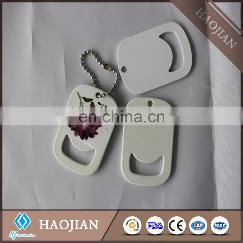 metal bottle opener with sublimation coating