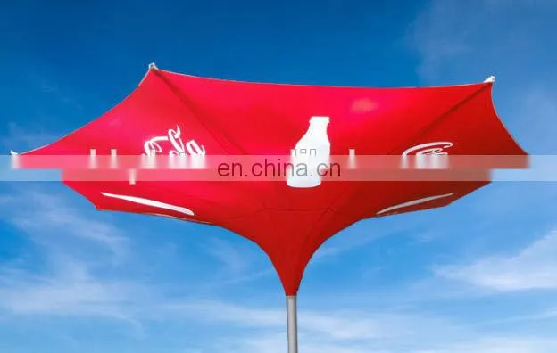 hot sale elegant flower umbrella, LED tulip umbrella for coffe shop
