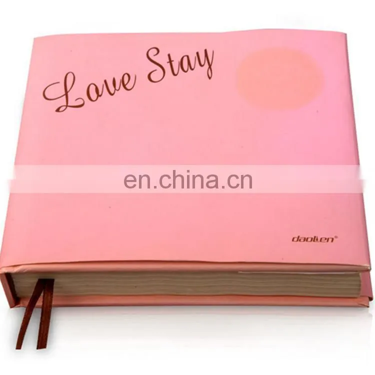 2018 new design pink love stay diary book printing/custom creative diary notebook for girl