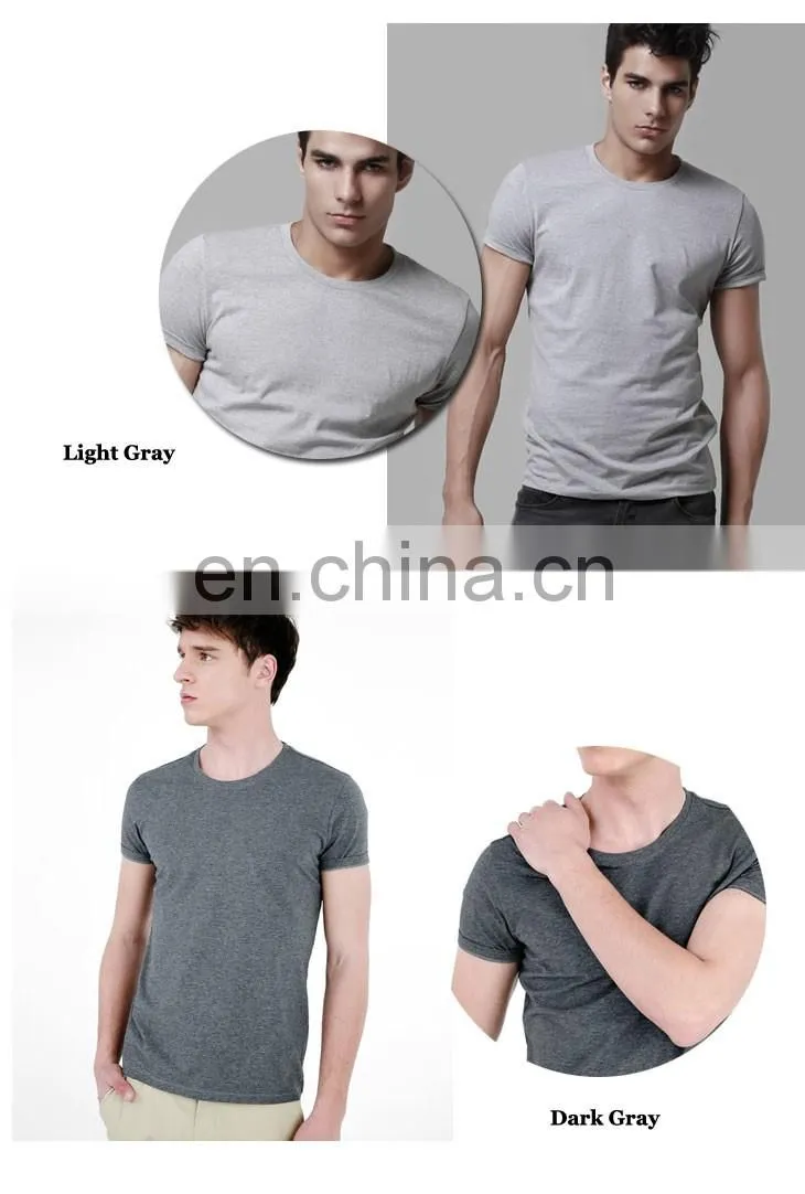 Custom design men cotton blank white t shirts