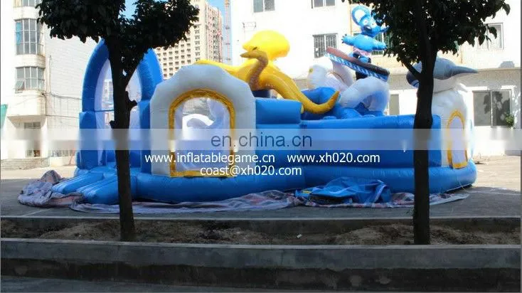 2013 Hot sale commercial grade PVC Tarpaulin brand new OB042 inflatable octopus obstacle courses