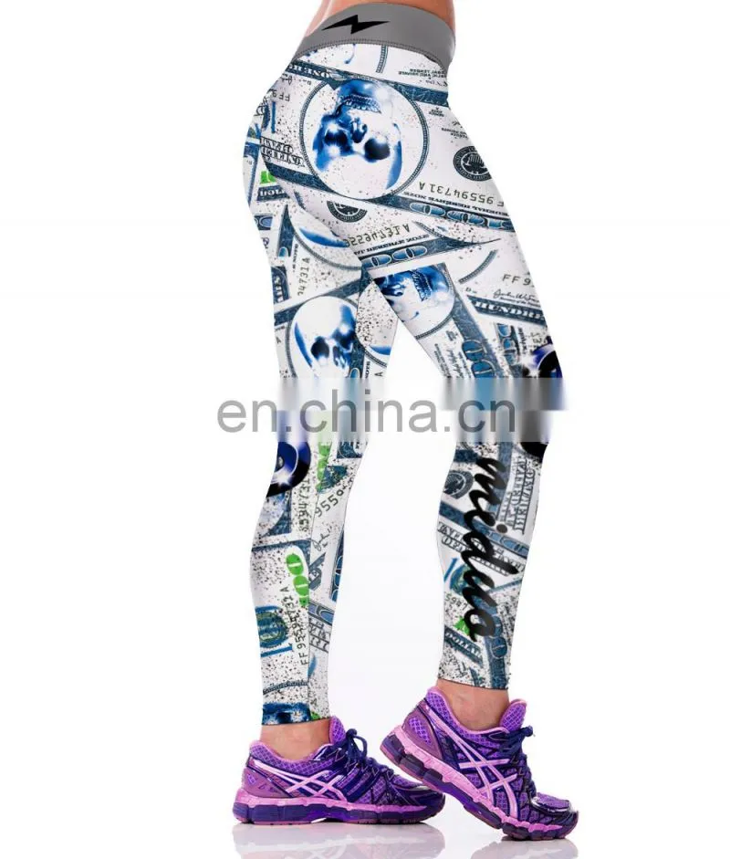 Whoesale Printed Yoga Fitness Pants Capri Sexy Leggings For Women