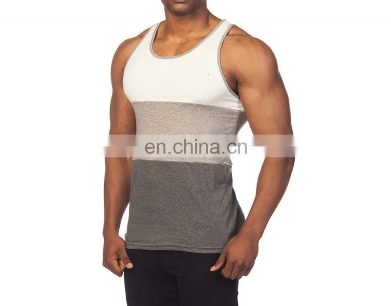 Yihao men clothing apparel sleeveless fitness sportwear gym vest custom stringers shark men tank top stringers