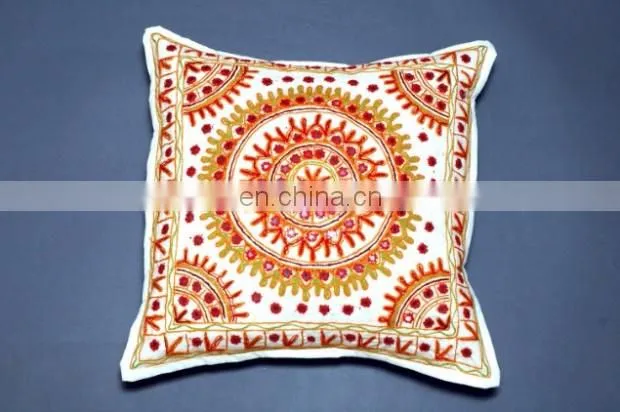 Silk Satin Patchwork Cushion Cover
