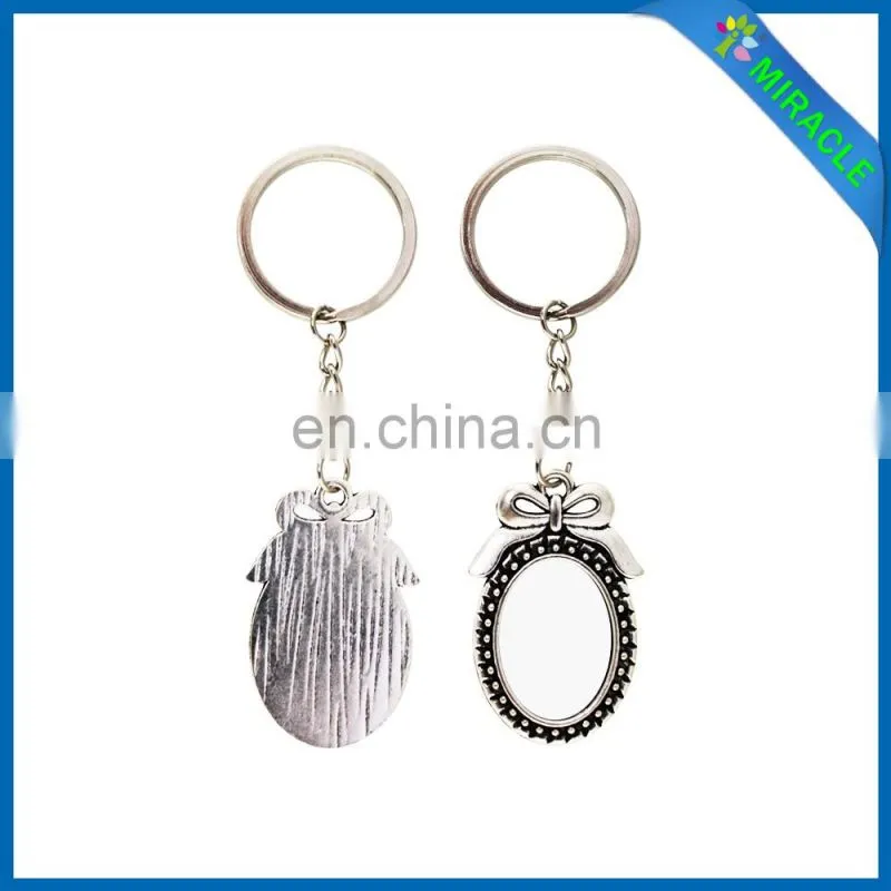 Miracle Oval Series Peacock Sublimation keyring
