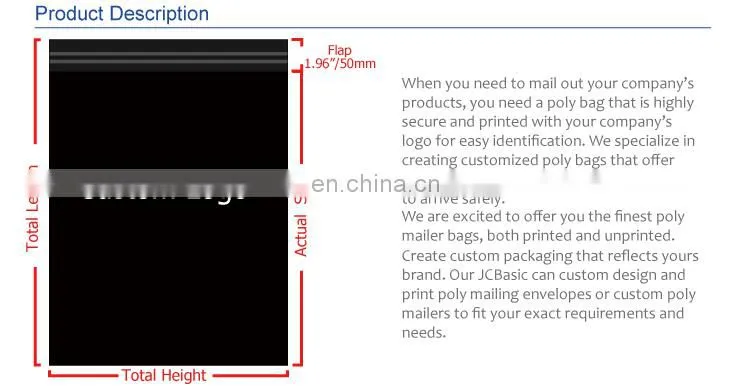 custom cheap purple plastic shipping envelopes bags for clothing