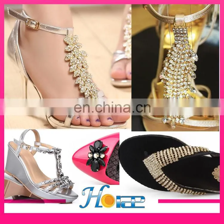 decorative cheap handmade rhinestone crystal shoe clip