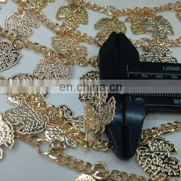 hot sell coin metal chain trimming sew on clothing bags or shoes garment accessories