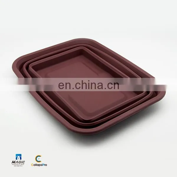 2018 Large Capacity FDA Silicone Collapsible Water Bucket Foldable Food Storage Basket