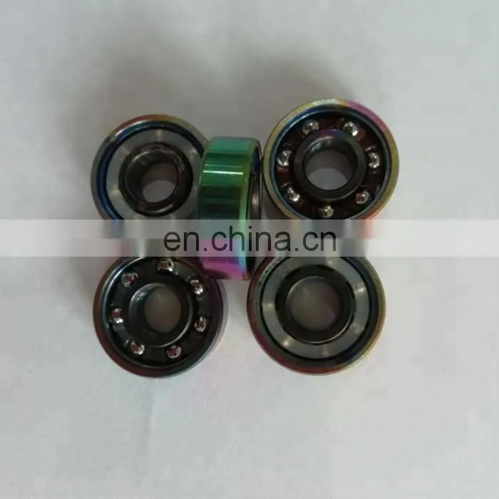 deep groove ball bearing abec-7 608-2rs colorful skateboard bearing