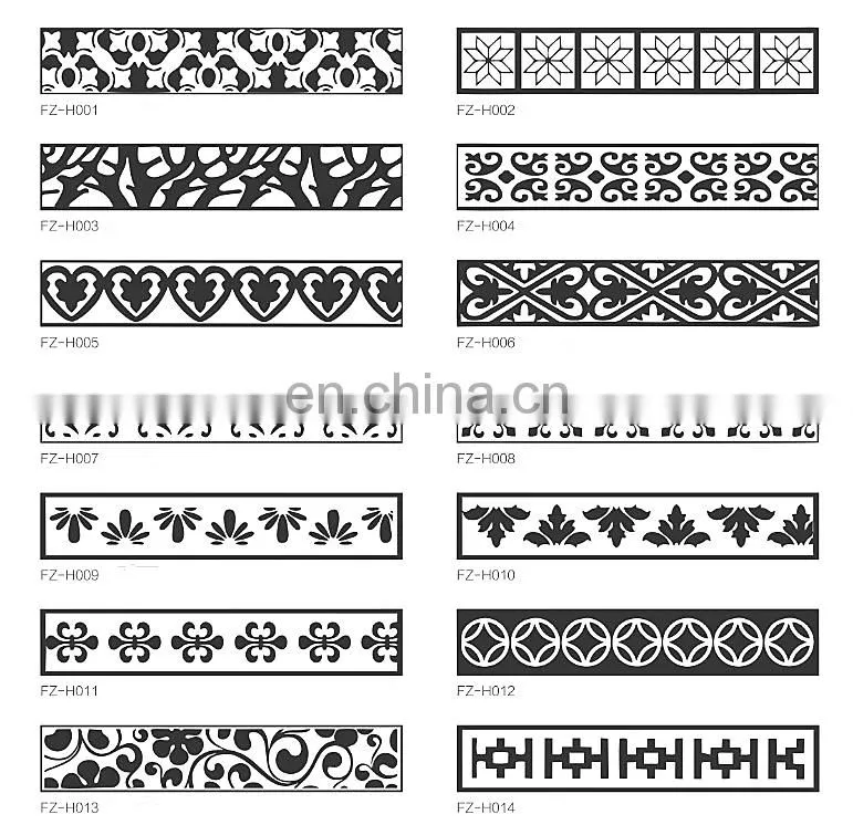 Metal Decorative Cnc Partition Panel Laser Cut Dividers Fencing Panels For Balconies
