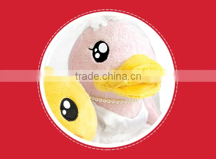 B.Duck wedding plush toy moving custom made stuffed plush toys