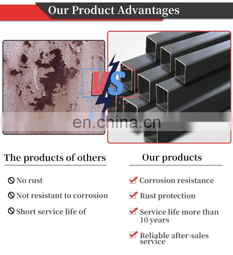 hollow pipe 6mm square pipe railing design 120x120 price