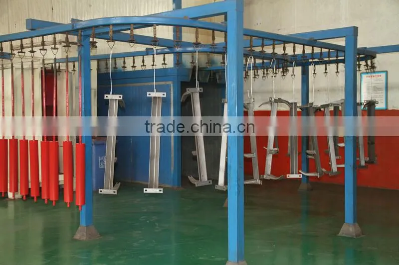 Steel Belt Conveyor Roller Idler / Self-Aligning Idler Frame