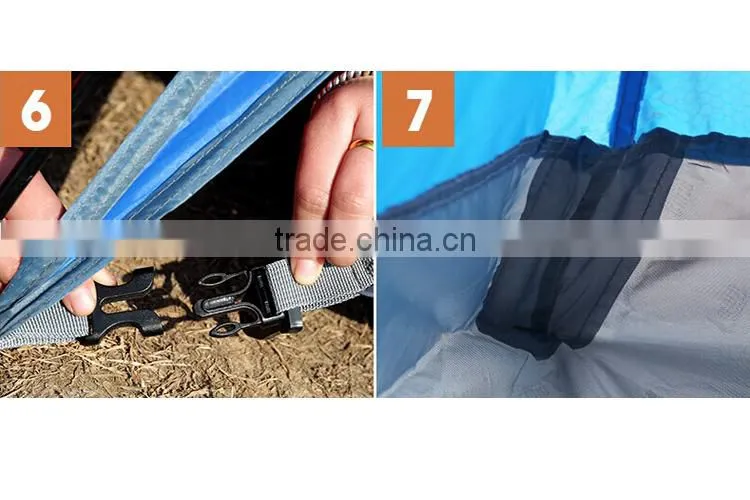 TOOTS 3-4 Person Double Layer Polyester Family Camping Tent With Fiberglass Pole