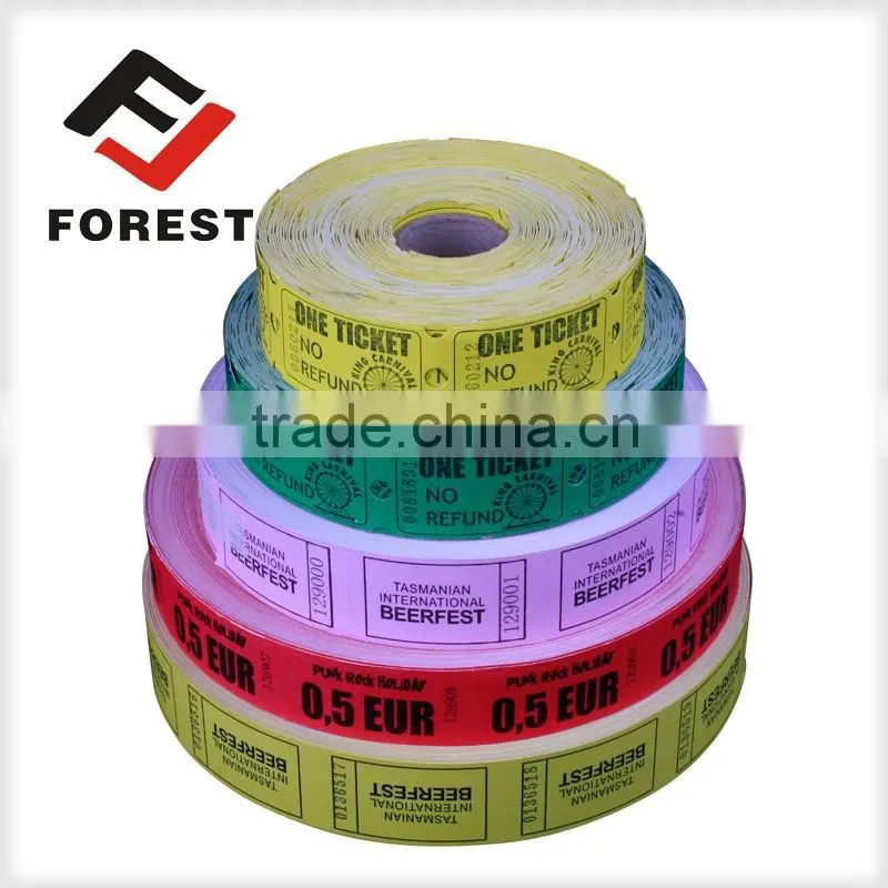 customization two lines coupon rebate ticket, raffle tickets, coupon ticket