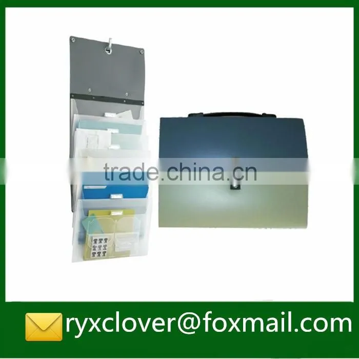 Office Stationery Expandable Hanging folder/PP Briefcase/Plastic Document bag