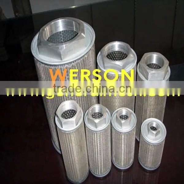 stainless steel pleated filter cartridge for Petrochemical , Chemical