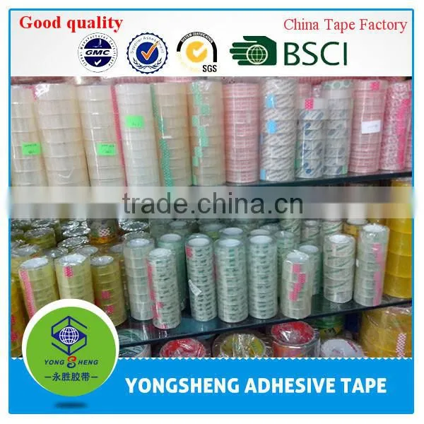 Hot Selling BOPP Easy Tear Colorful Office Transparent Stationery Tape Offer Free Samples