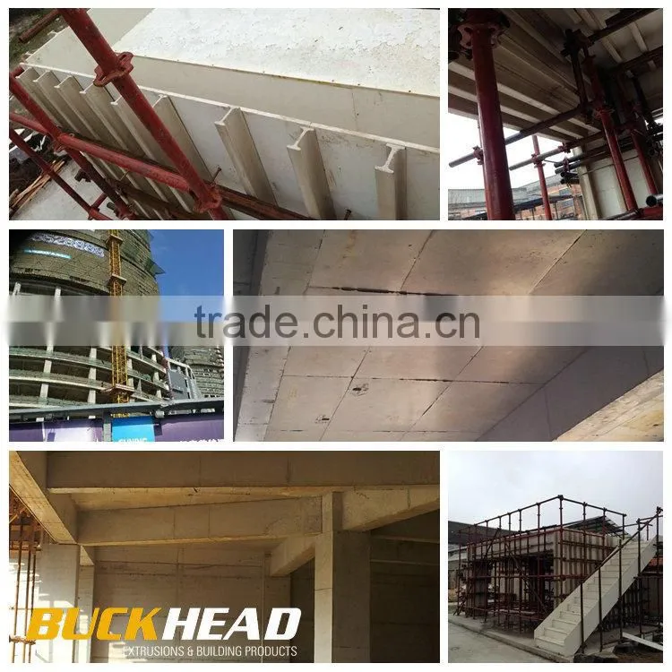 Plastic formwork structural panels used