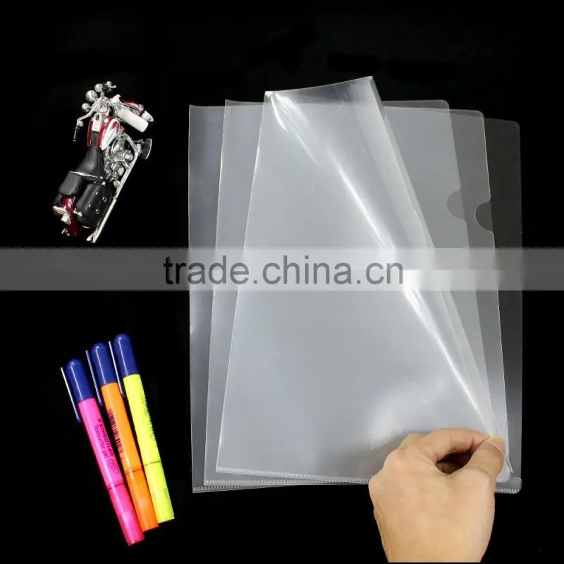 Factory foldable clear file folder box, portable file folder bag