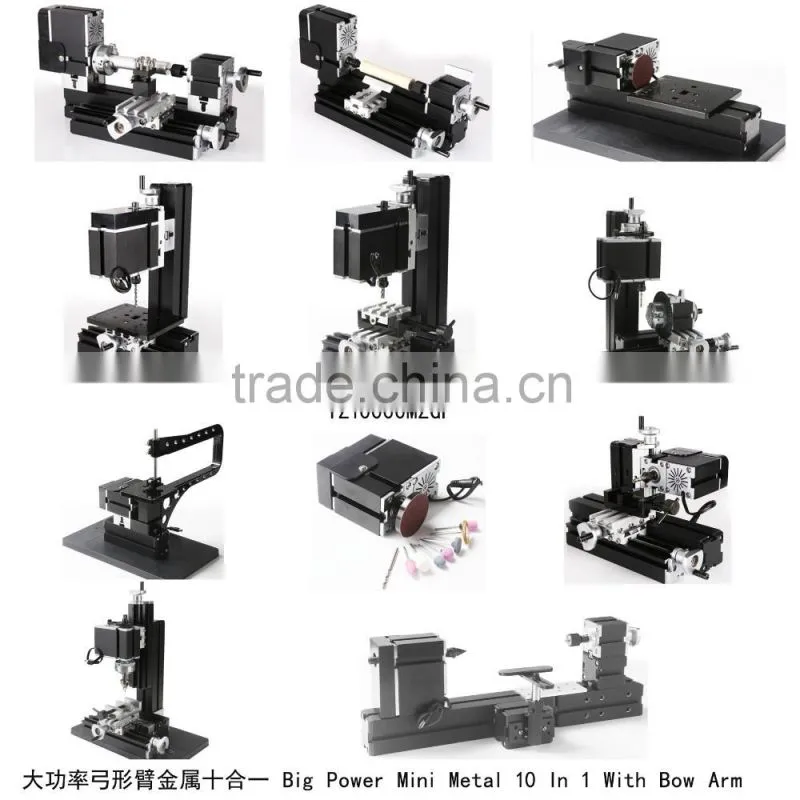 China supplier educational equipment Big Power Electroplated Mini Metal 10 In 1 With Bow Arm for hobby model amateur