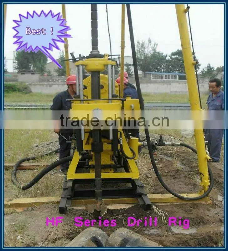 Best selling in Africa! Trailer with wheels! HF200 200m Water Digging Machine