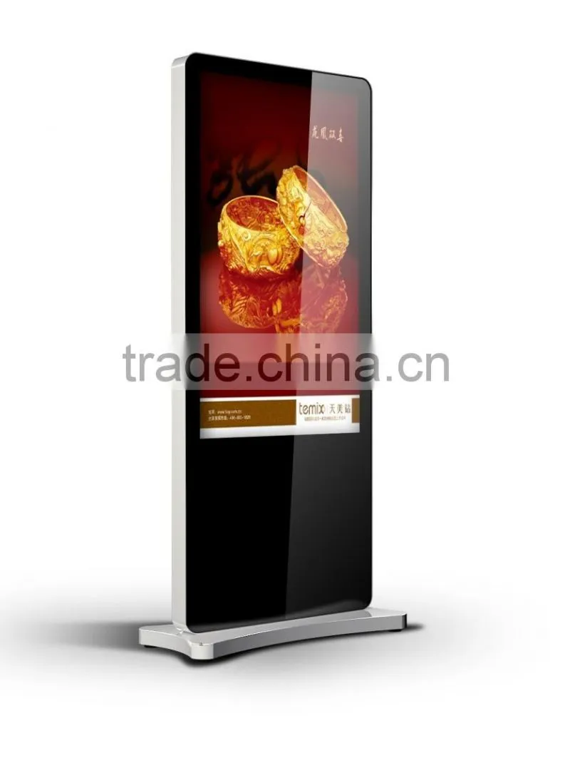 55 Inch Stand alone Touch Screen Digital Signage For Advertising Display