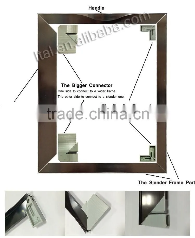 Hot sell aluminium frame for glass door frame