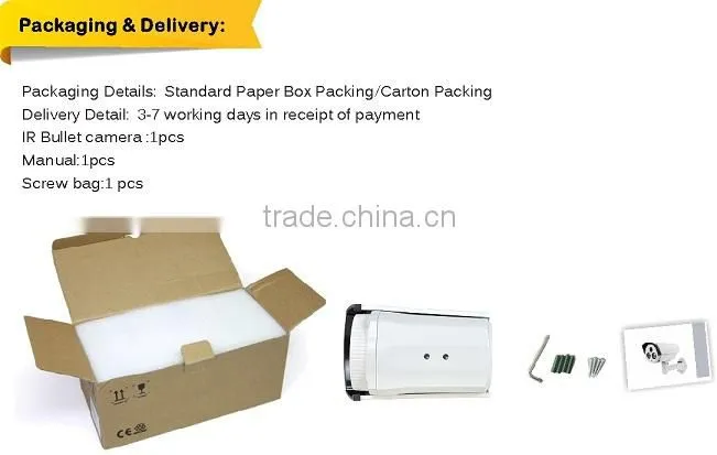 2.0 Megapixel TVI Bullet Camera 4.0mm fixed Lens IR Camera 1080P TVI Camera support ip66 IR 30 Meter camera HIKVISION housing