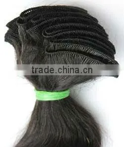 17" 44cm hand tied remy human hair weft