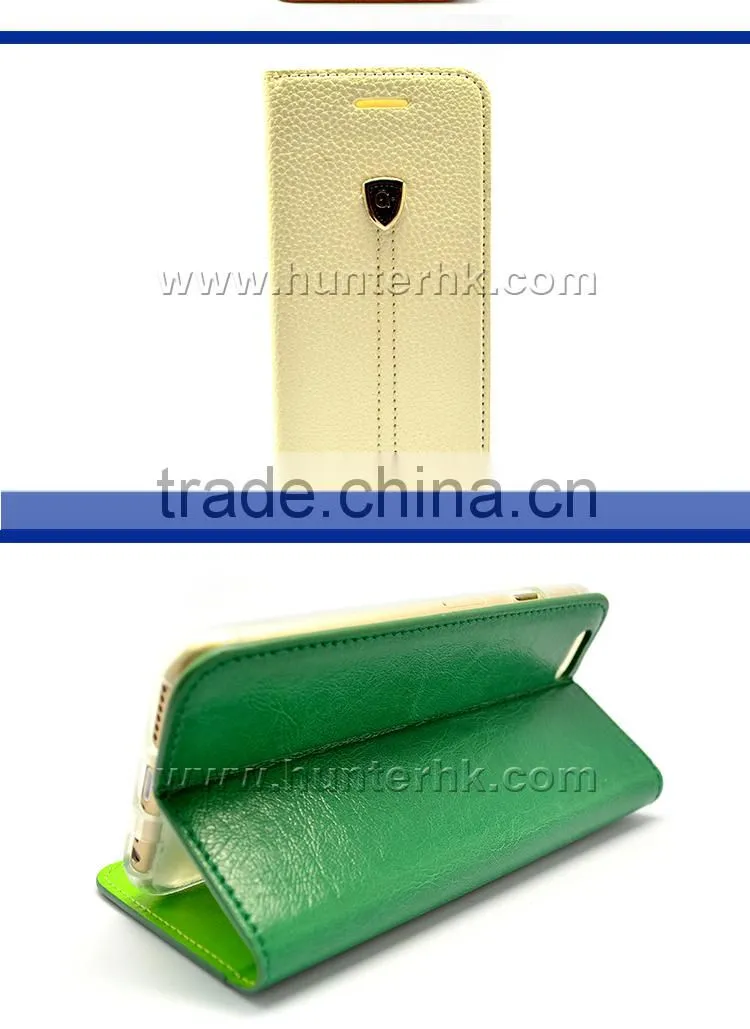 Best UK Lychee Leather Skin For iphone6 Book Case