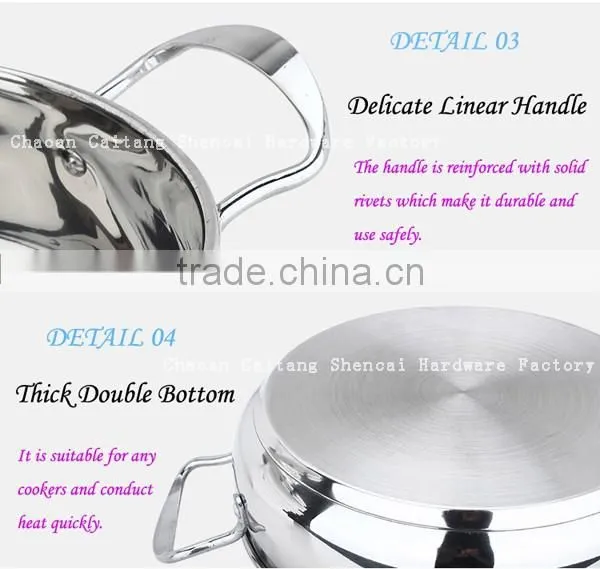 Hot sale stainless steel soup pot 9 pcs korea cookware saucepan set
