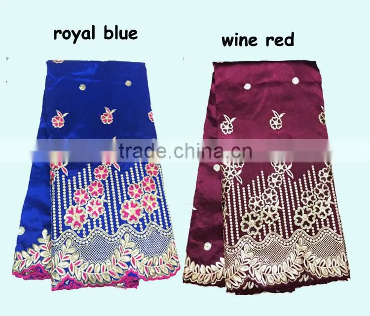 african luxurious geroge lace fabric for elegant ladies wedding dress GP0029