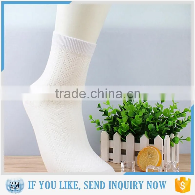 Round collar girl white socks for ladies