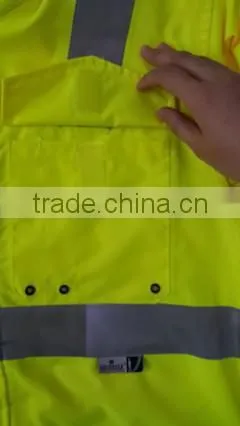 EN471 His -vis raincoat with reflective reflective