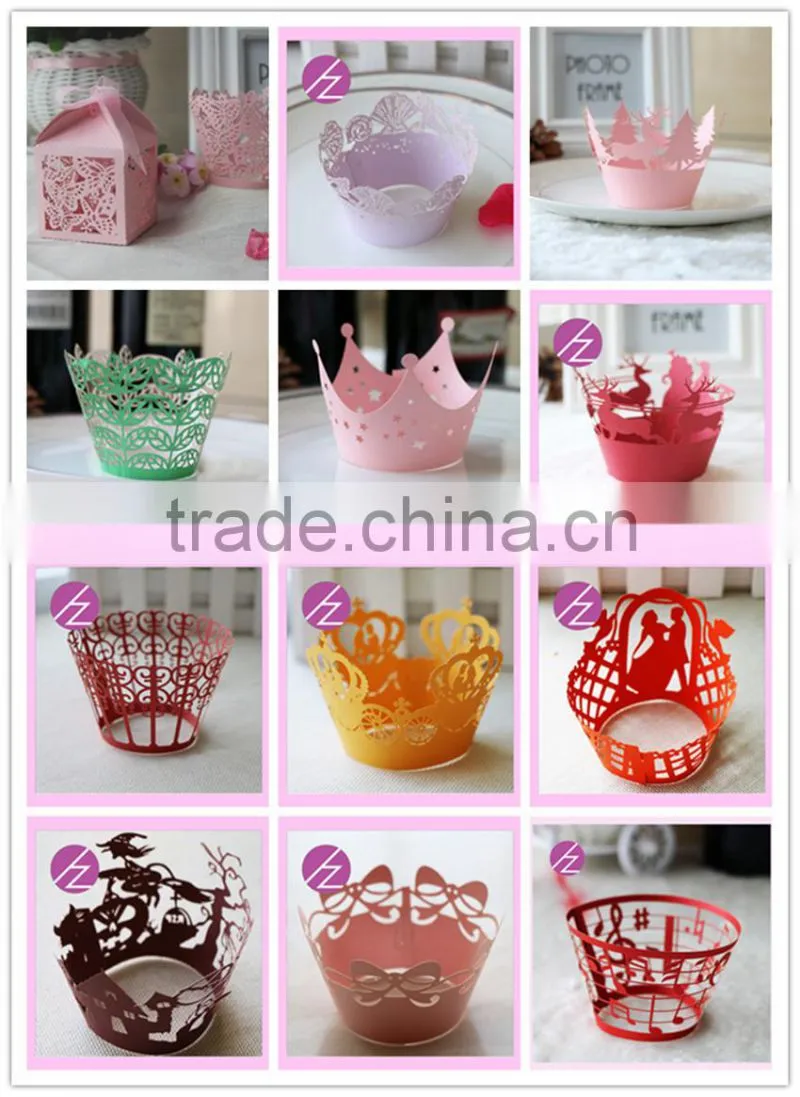 Paper craft wine glass place card for christmas Cheap escort place card on wine glass hear shape design JK-80