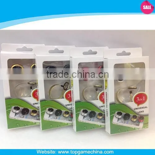 Camera lens for mobile phone, 3 in1 universal lens for mobile phone