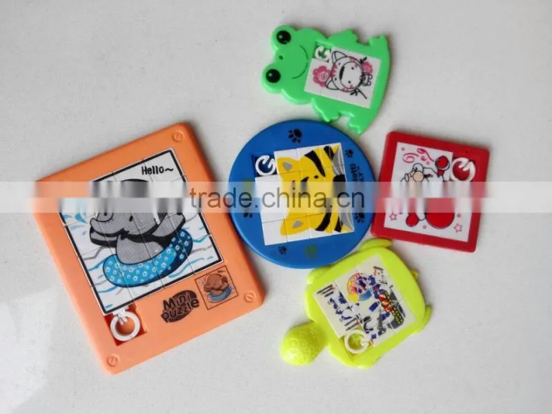 Hot selling cartoon plastic jigsaw puzzle