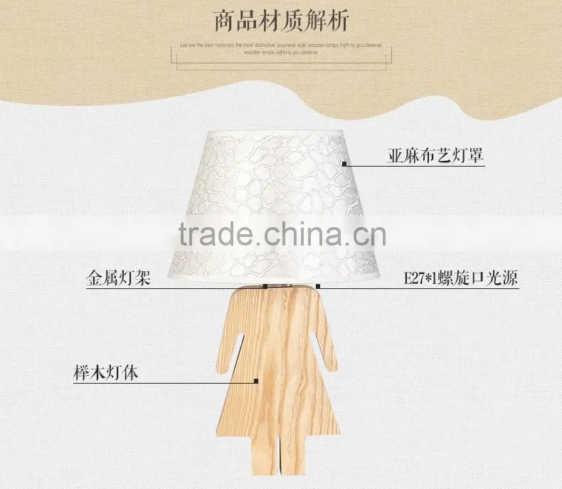 China supplier for Restaurant wood table lamp JK-879-10 LED Wood table lamp LED Wood table Light