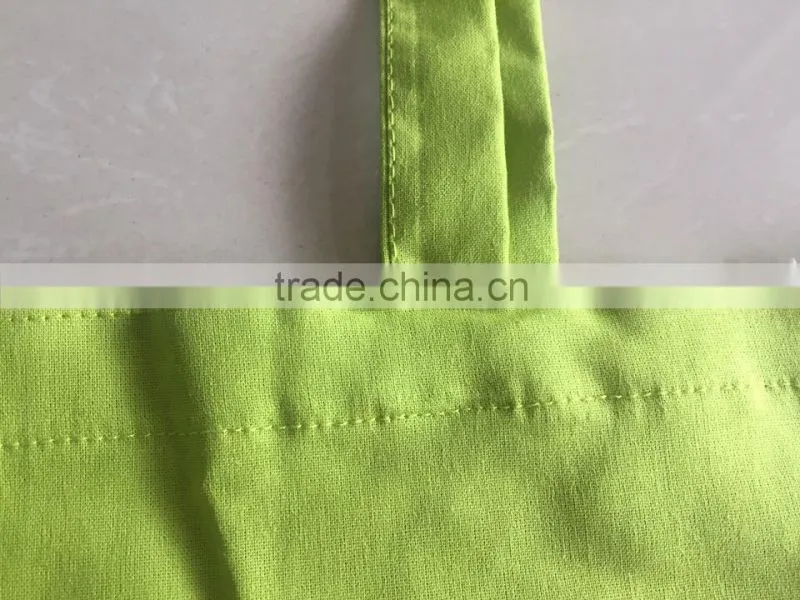 green cotton promotion bag