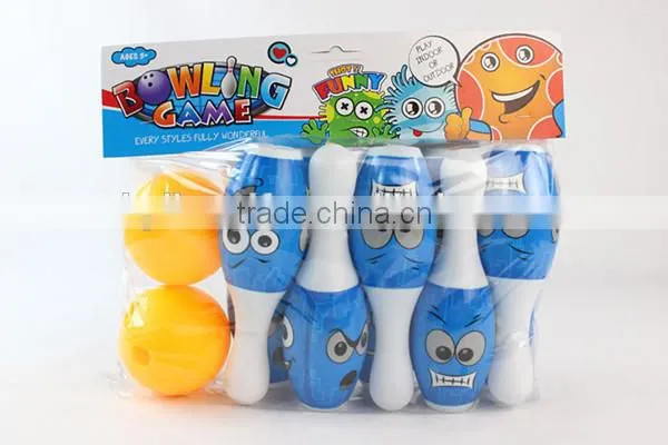 19cm bowling set toy for kids with 10 bottles and 2 balls