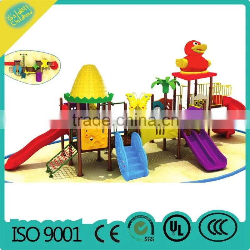 square playground slide , baby plastic playground MBL02-I135