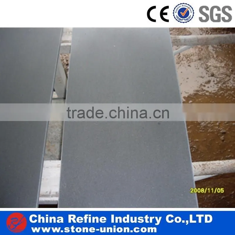 Honed hainan grey basalt outdoor flooring tiles